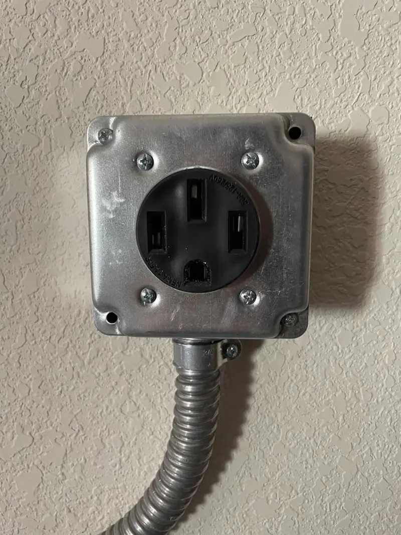 NEMA 14-50 outlet installed for Smart Home Electrical in Smith